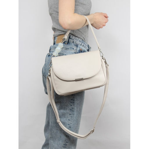 Сумка женская искусственная кожа GT-L 63663-L 815-601, 1отд+еврокарм, плечевой ремень, св.серый SALE 260922 - Adelia фото 5