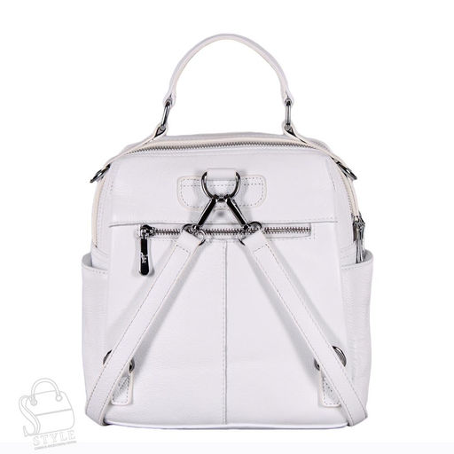 Рюкзак женский кожаный 99353-2 white Velina Fabbiano-Safenta/20 в Новосибирске