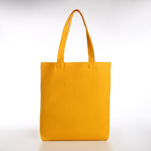 Сумка-шопер без застёжки, из текстиля, цвет жёлтый - Simaland фото 2