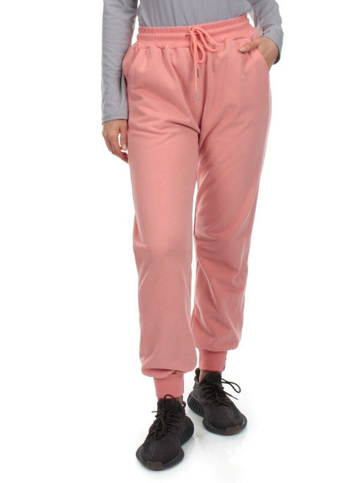 HC-207-1 PEACH Брюки спортивные женские (95% хлопок, 5% спандекс)