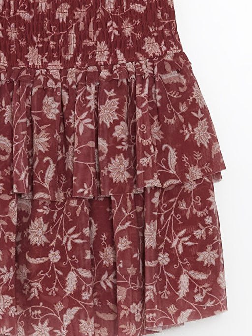 Beli Lastikli ?i?ekli K?z ?ocuk Etek - Waikiki фото 2