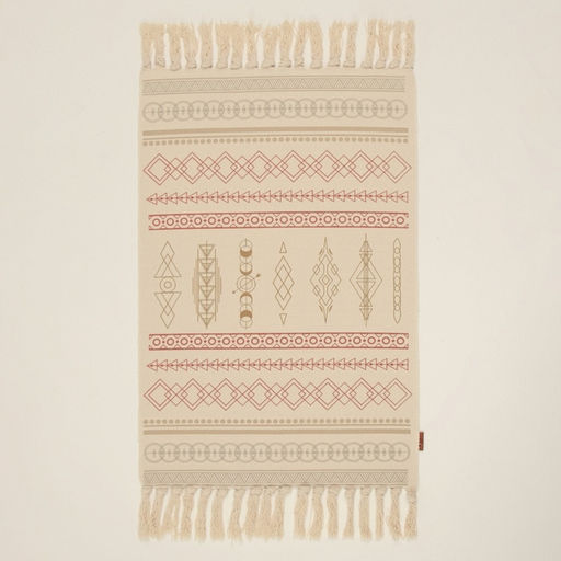 Коврик SL Home Cotton, 6090 см, красный, молочный, хлопок 50% - Sima-land home фото 4
