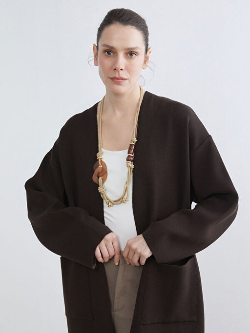 ?al Yaka Oversize Kad?n Triko H?rka