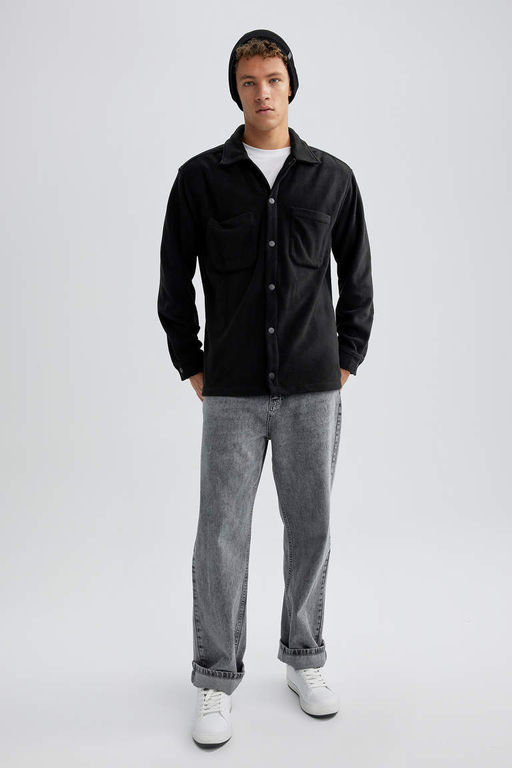 Рубашка Polar с длинным рукавом Relax Fit - Defacto фото 2