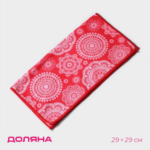 Салфетка микрофибра Доляна Индия, 2929 см, цвет МИКС  фото 8