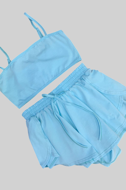 1212 ХЛОПКОВАЯ ГОЛУБАЯ ПИЖАМА