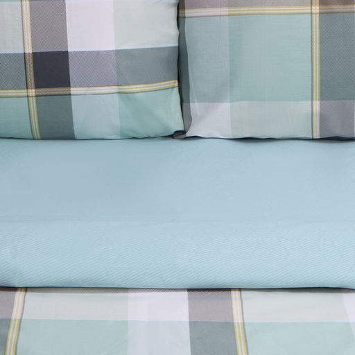 Постельное бельё LoveLife 2сп Square green, 175х215см, 200х225см, 50х70см-2шт, сатин, хлопок 125г/м  фото 2