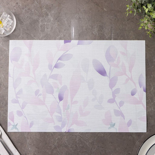 Набор салфеток сервировочных Доляна Акварель, 4 шт, 4530 см, цвет розовый  фото 3