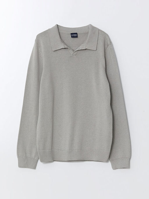 Polo Yaka Erkek ?ocuk Triko Kazak