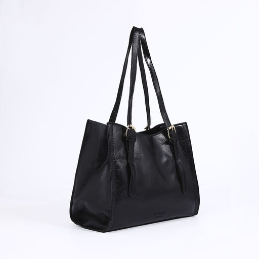 Сумка-тоут на молнии, цвет чёрный - Simaland фото 5