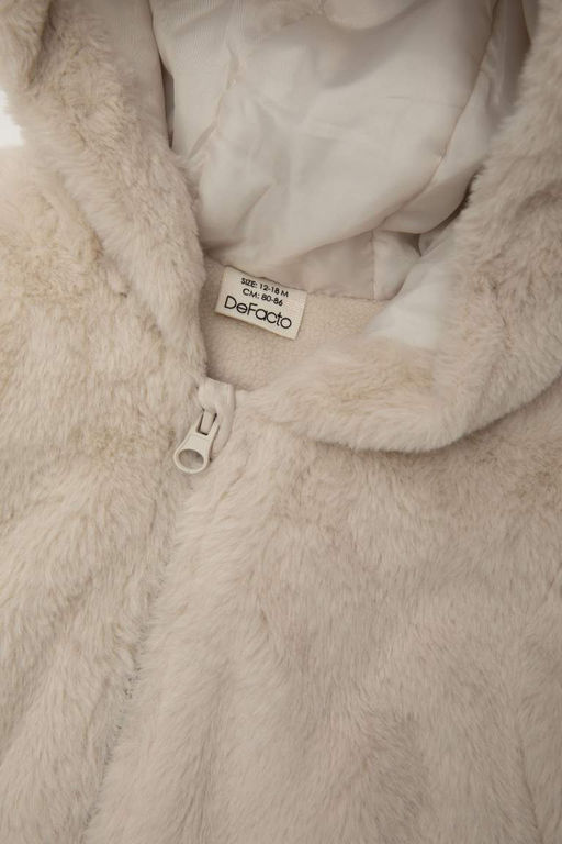 Пальто с капюшоном для маленьких девочек - Defacto фото 2