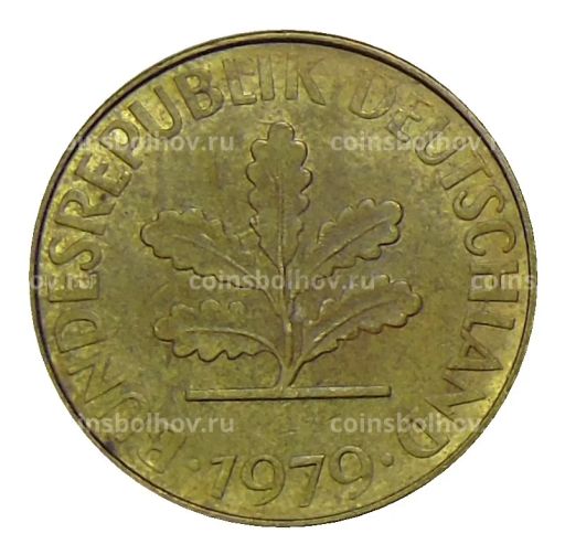 Монета 10 пфеннигов 1979 года J Германия