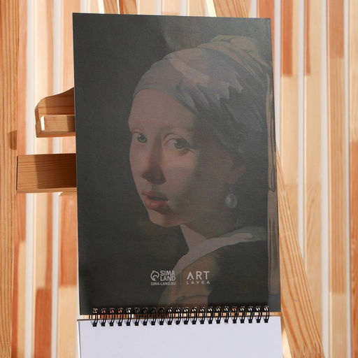 Скетчбук А4, 32 листа, 190 г/м2 Девушка с сережкой - Artlavka фото 3