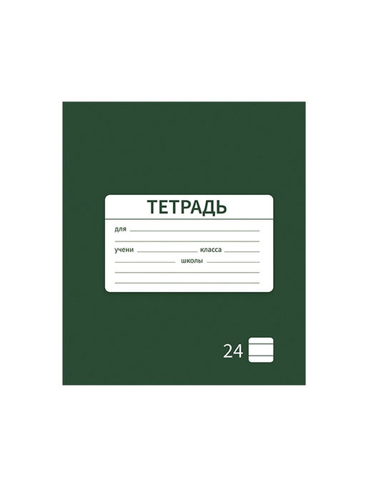 Цена за 20 шт. Тетрадь 24 листа в линейку Calligrata «Однотонная Школьная. Эконом», обложка мелованная бумага, серые листы, МИКС
