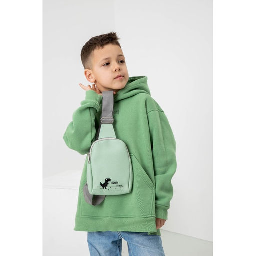 Сумка через плечо ROAR Динозавр на молнии, цвет мятный - NAZAMOK KIDS фото 2