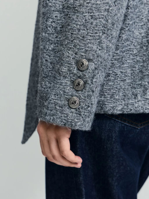 Куртка-рубашка из ткани с ворсом на поясе / Zarina  фото 12