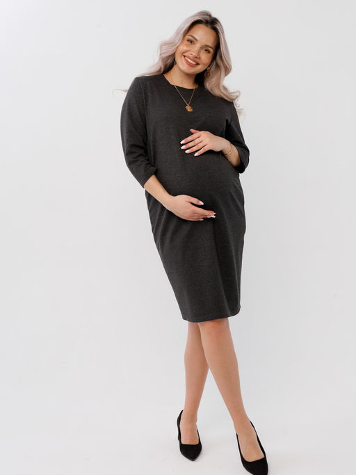 Платье женское П-145 (футер с лайкрой) Оливковая