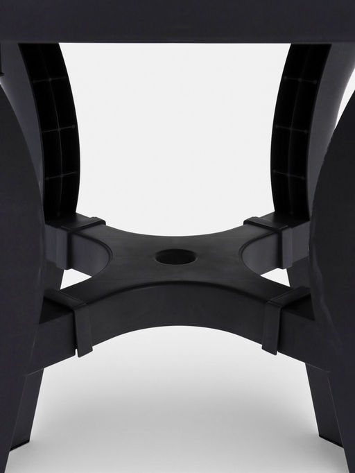 Стол садовый «Атлант», 80×80×76.5 см, квадратный, пластиковый, цвет графитовый