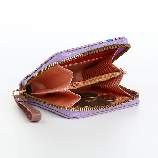 Кошелёк на молнии «Мишки», сиреневый