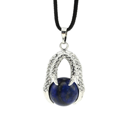 Подвеска Коготь 23*30мм с шариком 16мм из лазурита