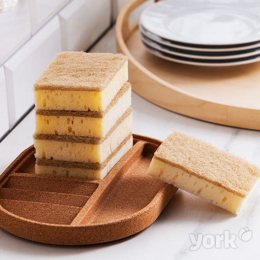 Губка для посуды 2 шт ЭКО Натурал "YORK" арт.030200