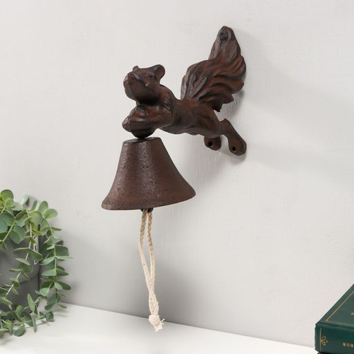 Колокол сувенирный чугун Белка 15х10х24,5 см - Simaland фото 2