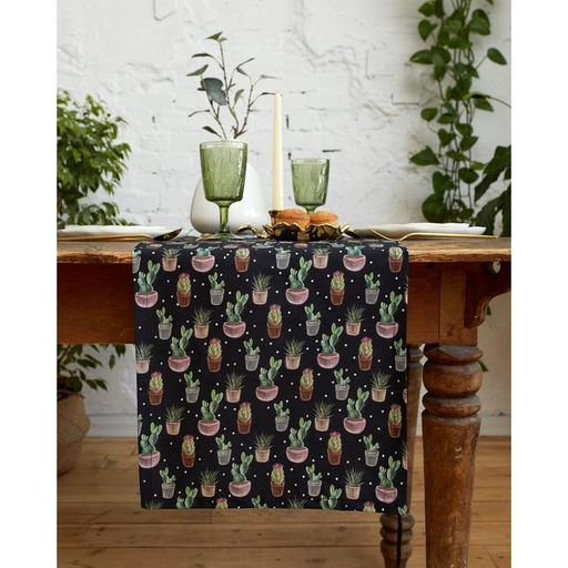 Дорожка на стол Этель Succulents 40х149см, 100% хлопок, саржа 190 г/м2  фото 2