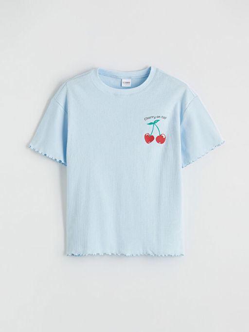 Bask?l? K?z ?ocuk Pijama Tak?m?