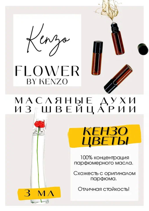 Масляные духи по мотивам аромата Flower / Kenzo - Get parfum фото 3