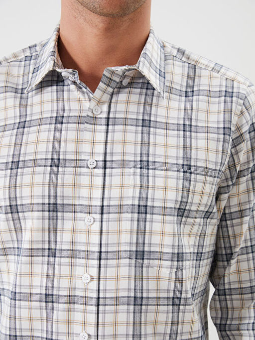 Regular Fit Uzun Kollu Ekose Erkek G?mlek