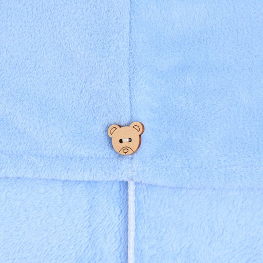 Полотенце-чалма для сушки волос Этель цвет голубой, 65*25 см, 100% п/э  фото 2