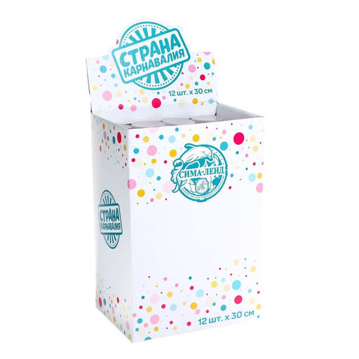 Хлопушка пневматическая С днём рождения голубая, неон 30см - Страна карнавалия фото 3