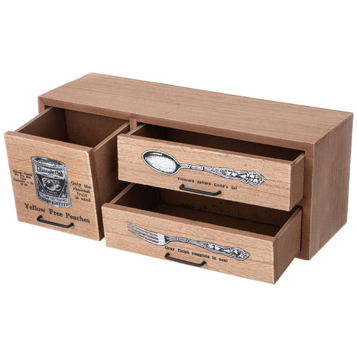 Шкатулка для кухонных аксессуаров Lefard 30×11×11,5 см МДФ металл  фото 2
