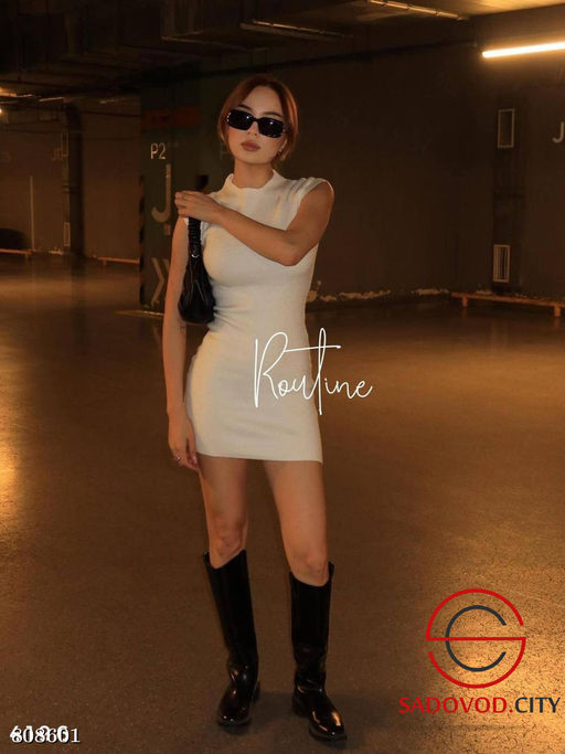 Мини платье из вязаного трикотажа - Bruno фото 2