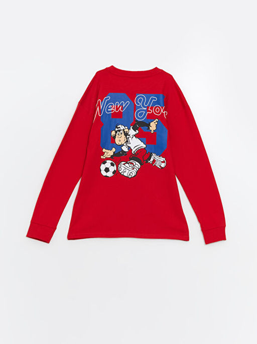 Bisiklet Yaka Nostaljik Maymun Bask?l? Erkek ?ocuk Ti??rt - Waikiki фото 2