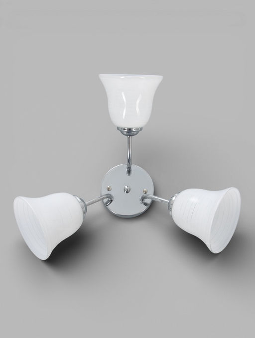 Люстра ЭкономСвет 20130/3CR, 3×40 Вт, E27, 50×50×20 см, цвет хром