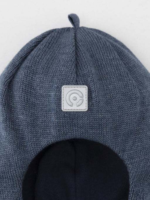 Crockid _ КВ 20268/25/джинсовый меланж шапка-шлем дет  фото 2