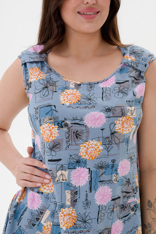 Платье женское из кулирки Кэтрин астра - Амадэль фото 12