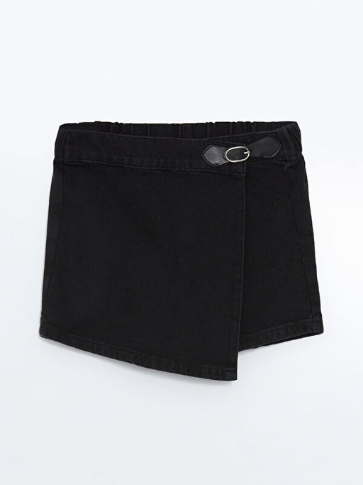 Beli Lastikli K?z ?ocuk Jean ?ort Etek