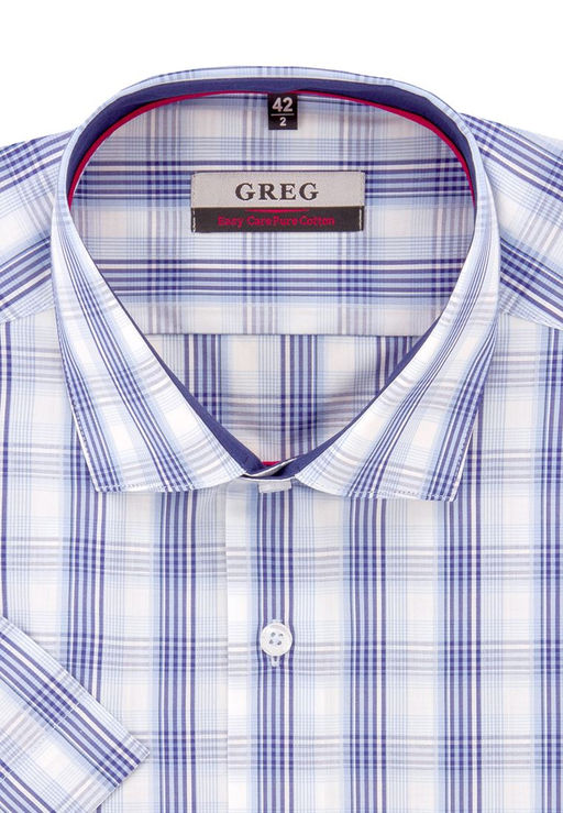 Сорочка мужская короткий рукав GREG Gb125/101/623/Z/1