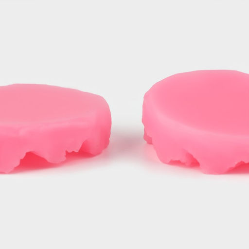 Молды для заливки «Лепесточки», силикон, 3 пары, розовые