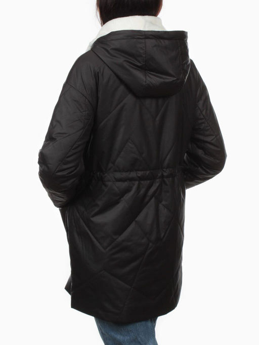 M24-096 BLACK Куртка демисезонная женская (100 гр. холлофайбер) - Fashion фото 8