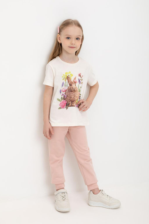 CROCKID дымчатая роза брюки для дев