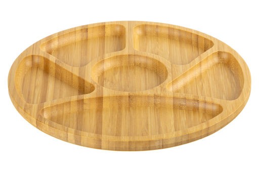 Менажница бамбуковая 25,5*25,5*1,8 см 6 секций - Elan gallery фото 6