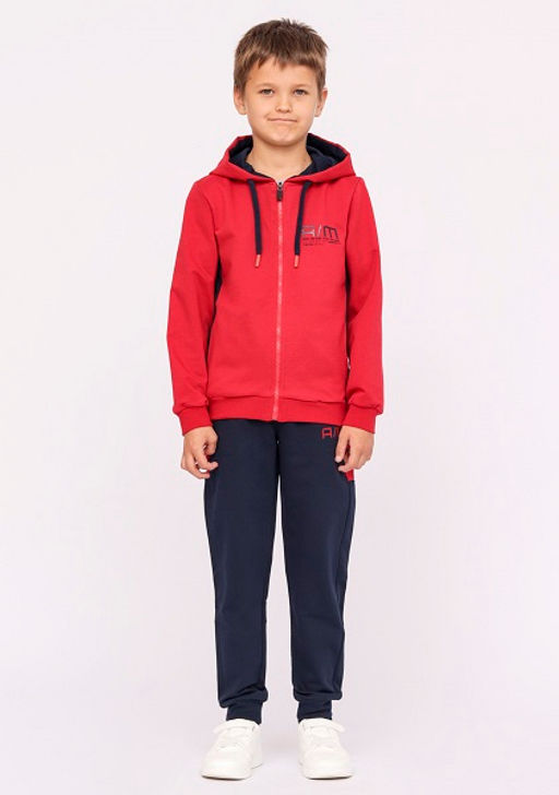 CRB wear/CWJB 90109-26 Комплект для мальчика (толстовка, брюки),красный/Ex.Cherubino  фото 2