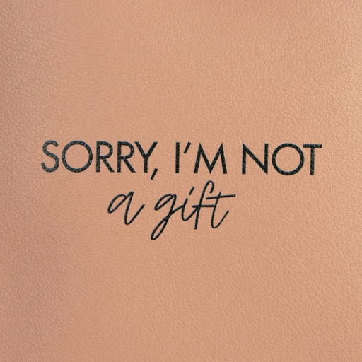 Сумка молодёжная через плечо Sorry, I'm not a gift, цвет бежевый - Nazamok фото 6