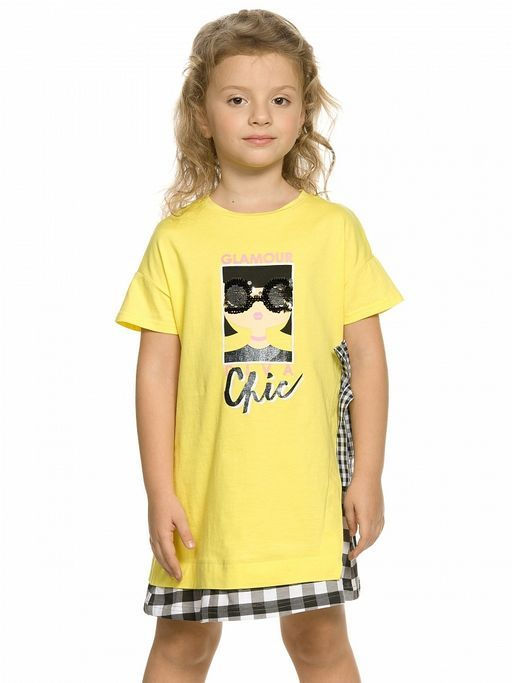 PELICAN, платье для девочек, Желтый