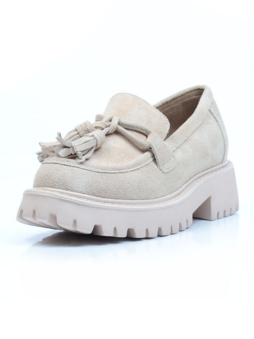 03-5929-2 BEIGE Лоферы женские - No name фото 6