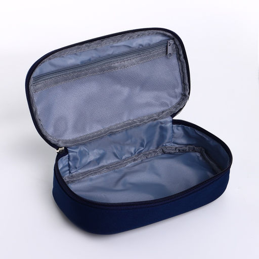 Косметичка-пенал на молнии, на подкладке, Style, сиреневая - Simaland фото 3