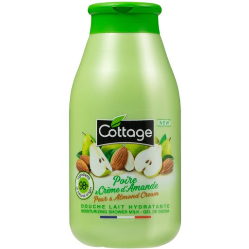 COTTAGE Молочко для душа увлажняющее ГРУША & МИНДАЛЬНОЕ МОЛОЧКО / PEAR & ALMOND CREAM 250 мл  фото 2